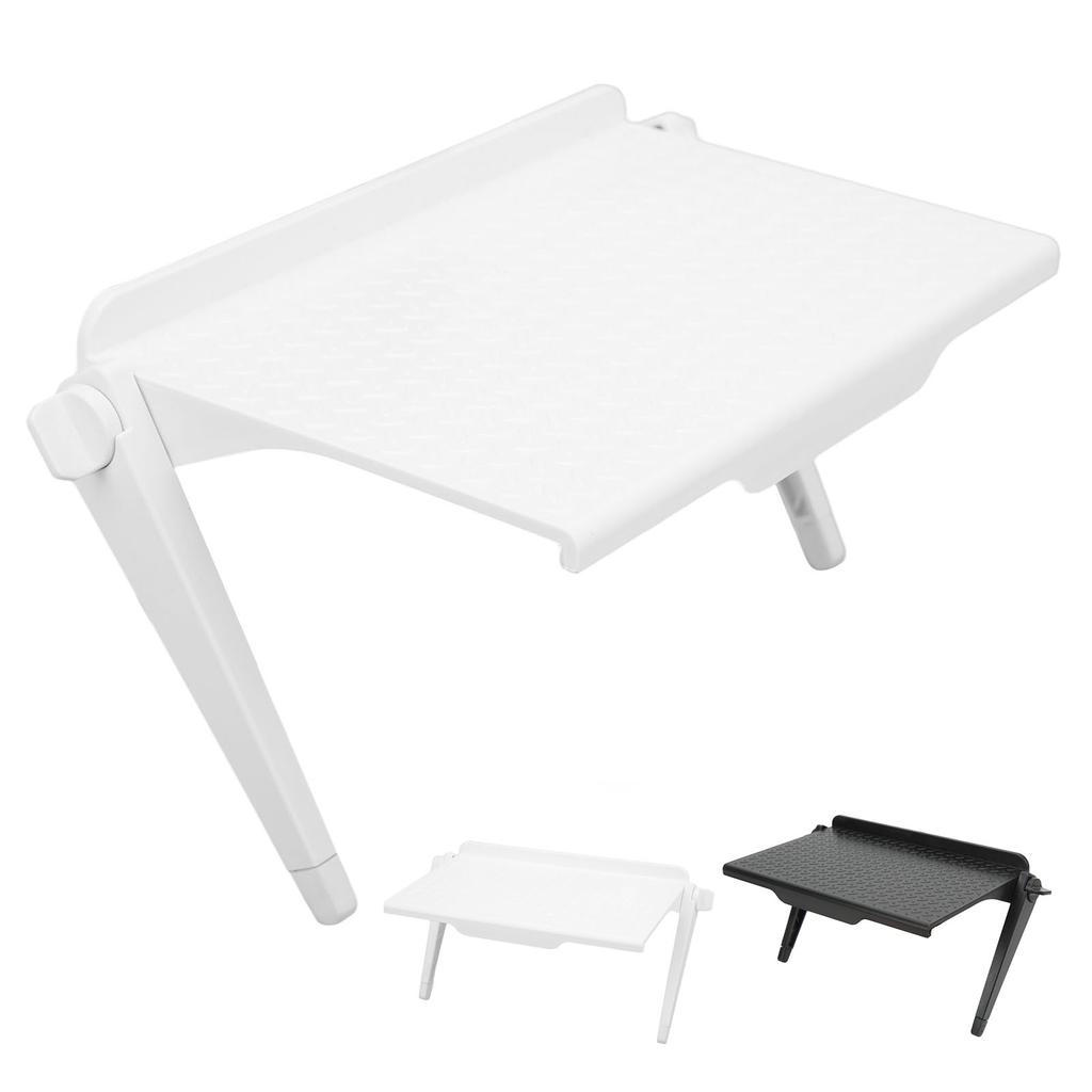 ABS Monitor Rack Silicone Pads Scratch Proof Adjustable Legs Sturdy ABS Screen Storage Shelf for Scr
