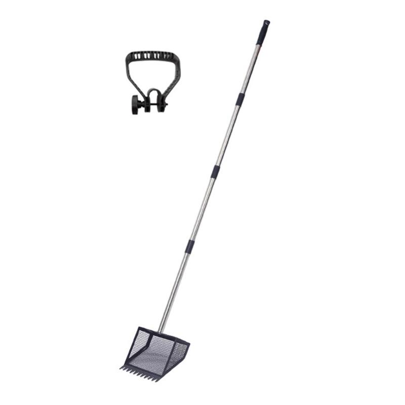 Purpose Metal Manures Scooper Tool For Chicken Coops Grimalkin Litter Sand With Extendable Stainless Handle