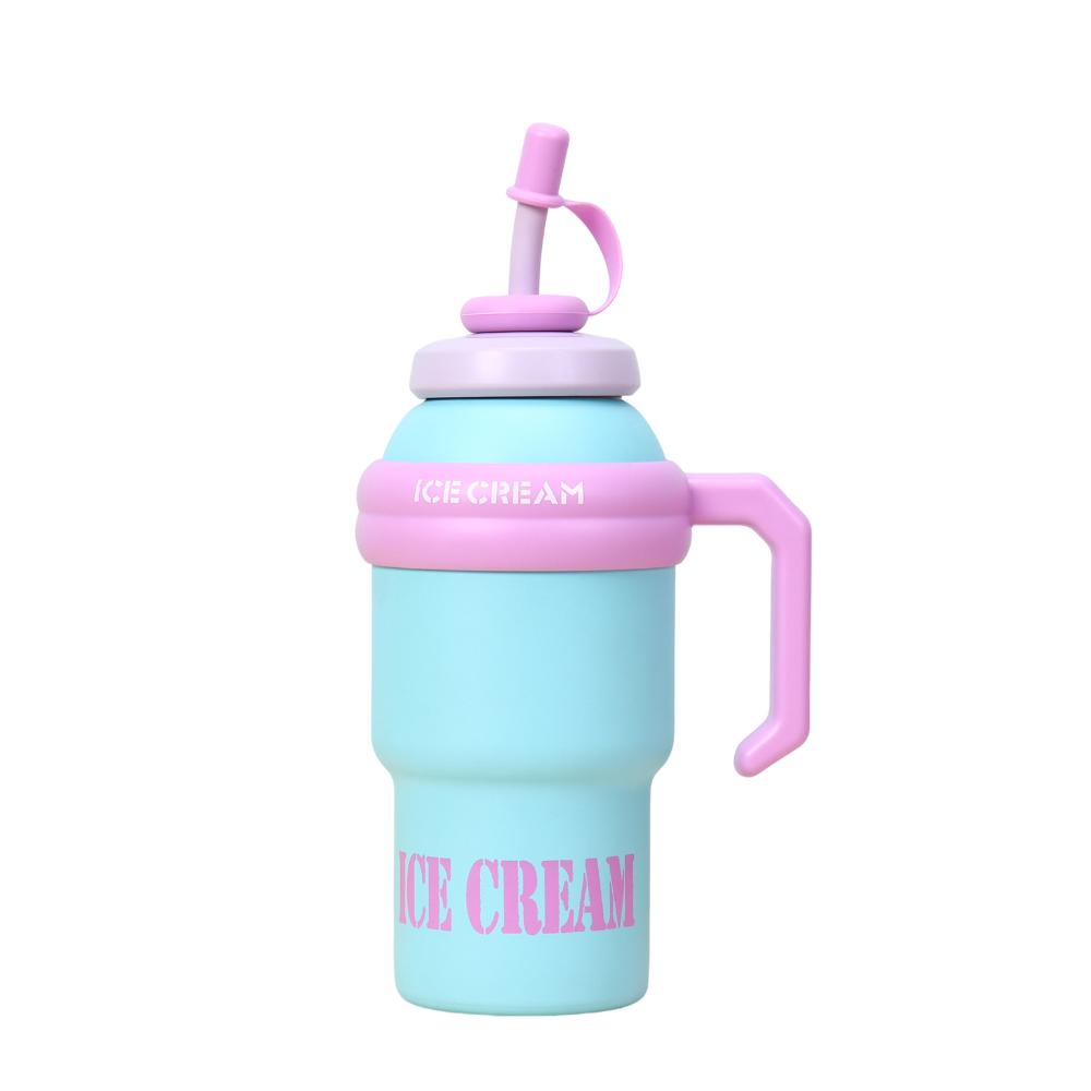 Leak Proof Outdoor Insulated Mug Creative Drinking Straw Cup Cold Beverages Cups  Household
