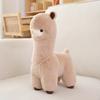 Brown Cute White Alpaca Cartoon Plush Toy Pillow For Kid Gift And Room Decor