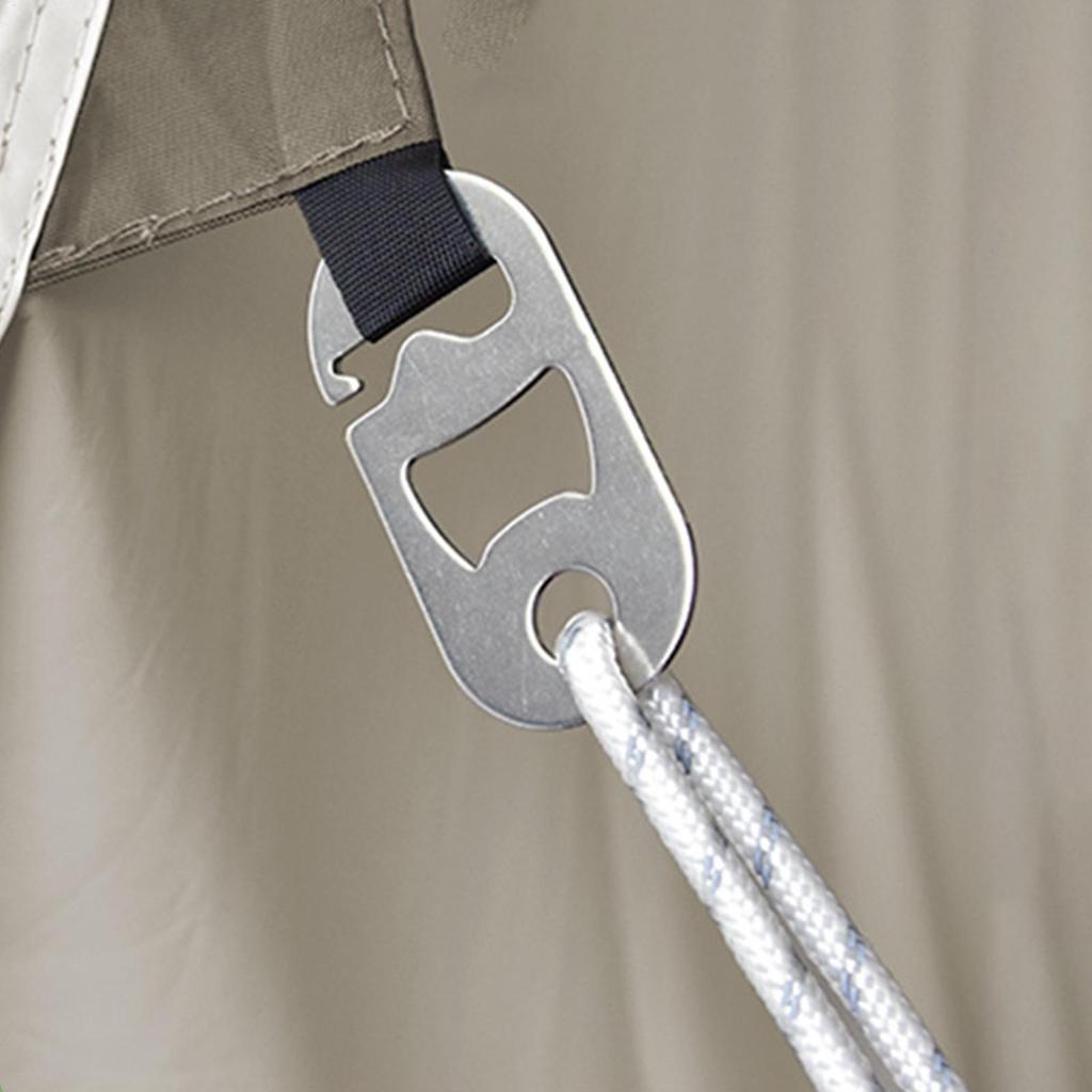 Baldachin Festschnalle Sonnenschutz Befestigungsschnalle Haken Flaschenöffner Hochfest Windseil Kordelversteller für Camping