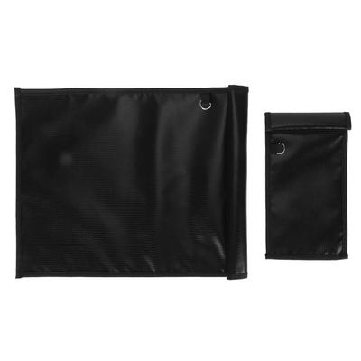 Lot de 2 sacs Faraday pour téléphones et clés de voiture, sac de blocage de signal, étanche, ignifuge, radiofréquence
