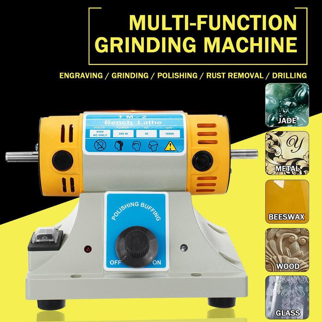 220V Polisher for Bench Grinder Polishing Adjustable Speed Polishing For Woodworking Machine Motor Tool Lathe Grinder Set 350W