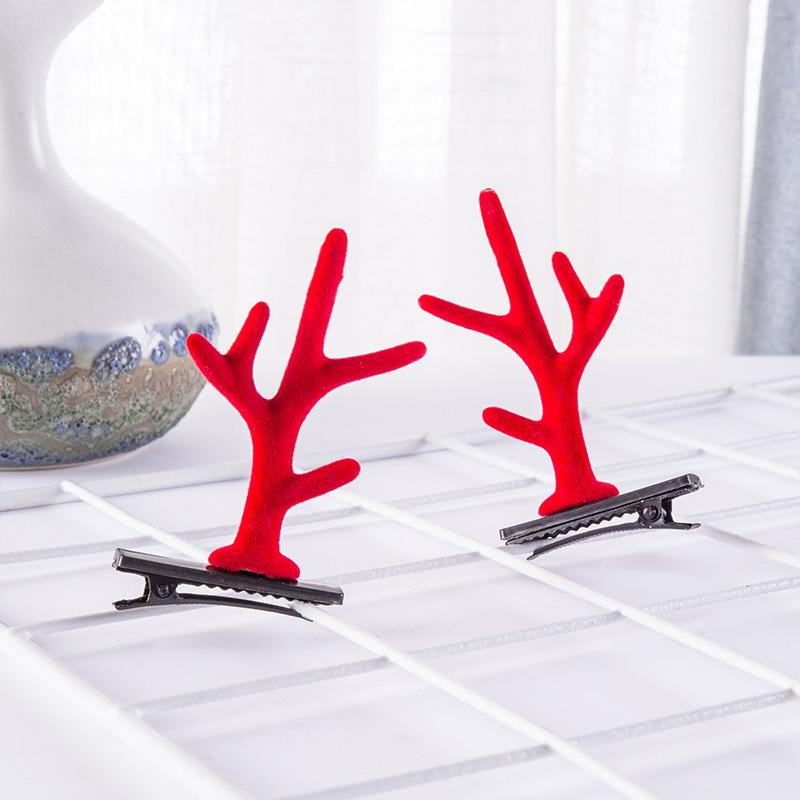 Christmas Reindeer Antler Hair Clip – Cute Cartoon Design for Kids & Women