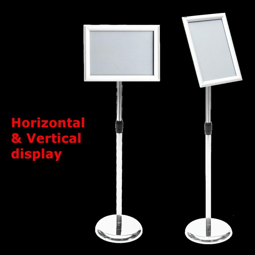 A2 A3 A4 Billboard Adjustable Poster Stand Sign Display Board Poster Stand Sign Holder Hotel Restaurant Stainless Steel Stand