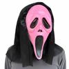 Open-mouthed scream, horror movie headgear, masquerade costume, scary ghost mask, Halloween party prop