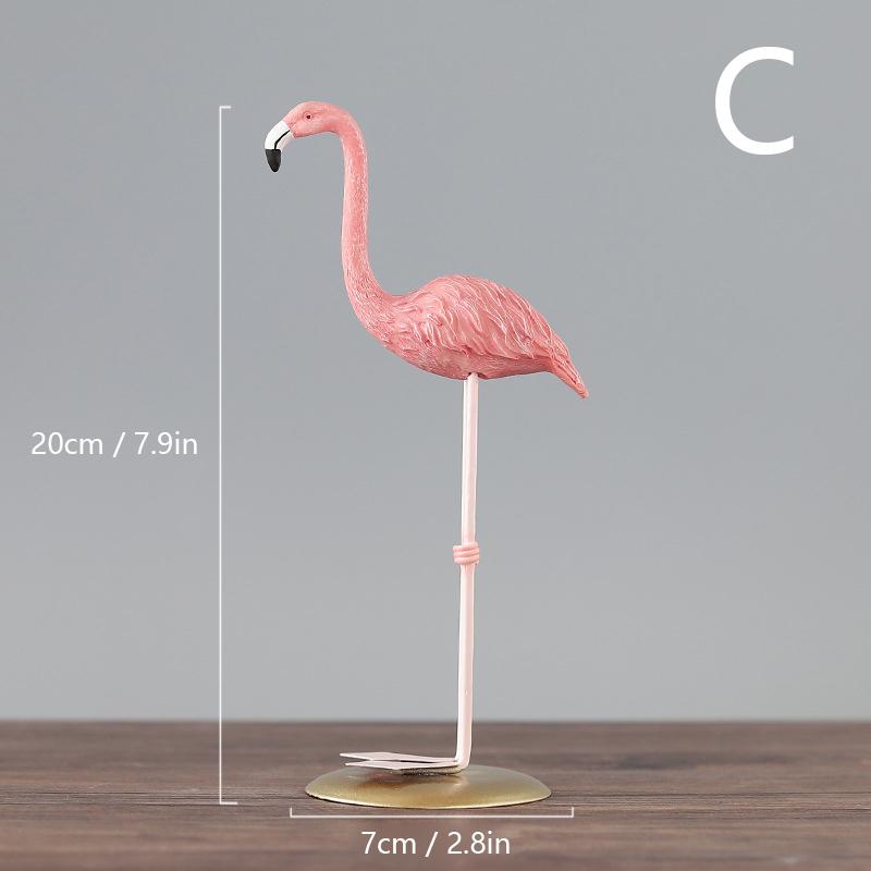 

Flamingo Ornaments Artwork Pink Resin Crafts Desktop Decoration Ins Home Office Living Room Decoration Originality Toys Gift