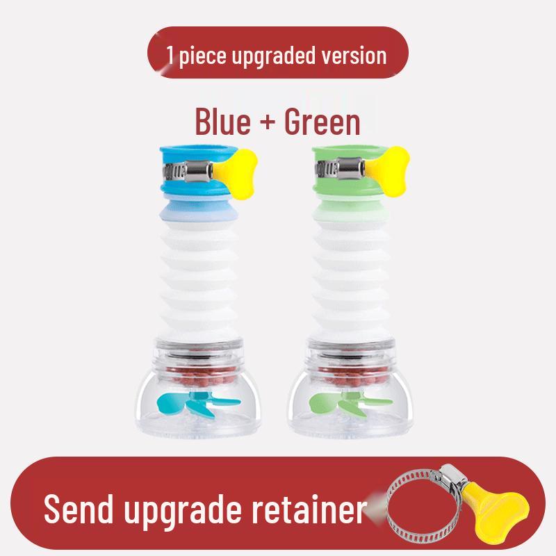 Rotatable Water-Saving Kitchen Faucet Sprayer & Splash Guard Filter