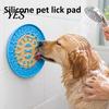 Slow Lick Feeding Mat Pet Food with Strong Suction Cup, Bone Paw Print Design Dog Eating Bowl Accessory Mat, for Preventing Choking Feeder