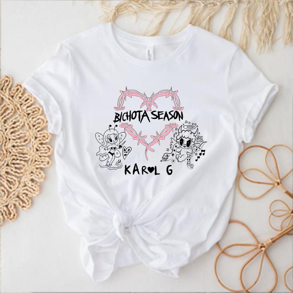 

Харадзюку Бичота Сезон Футболка Эстетика Футболки Karol G Унисекс Футболка Sera Bonito Футболка Бичота Унисекс Топ с короткими рукавами S