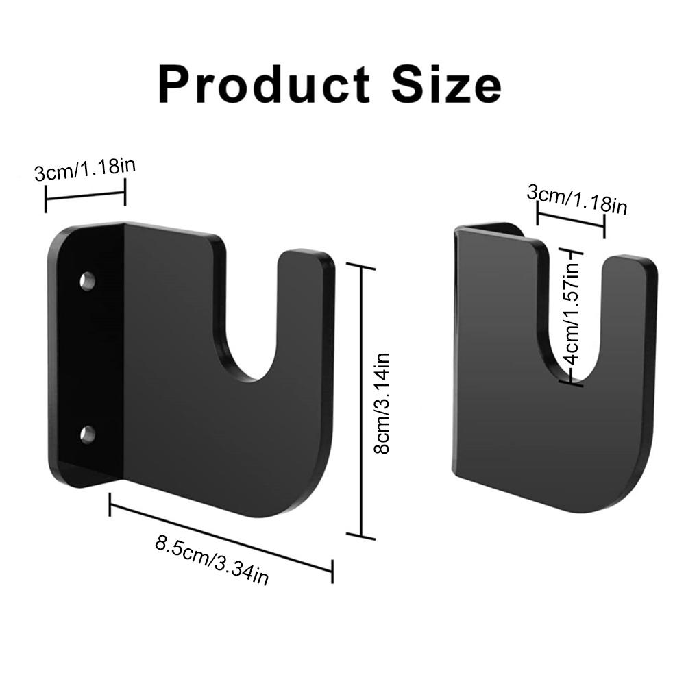 1 Pairs Skateboard Storage Bracket Acrylic Scooter Display Mount Decoration Easy Install Non-slip for Bedroom Store Office