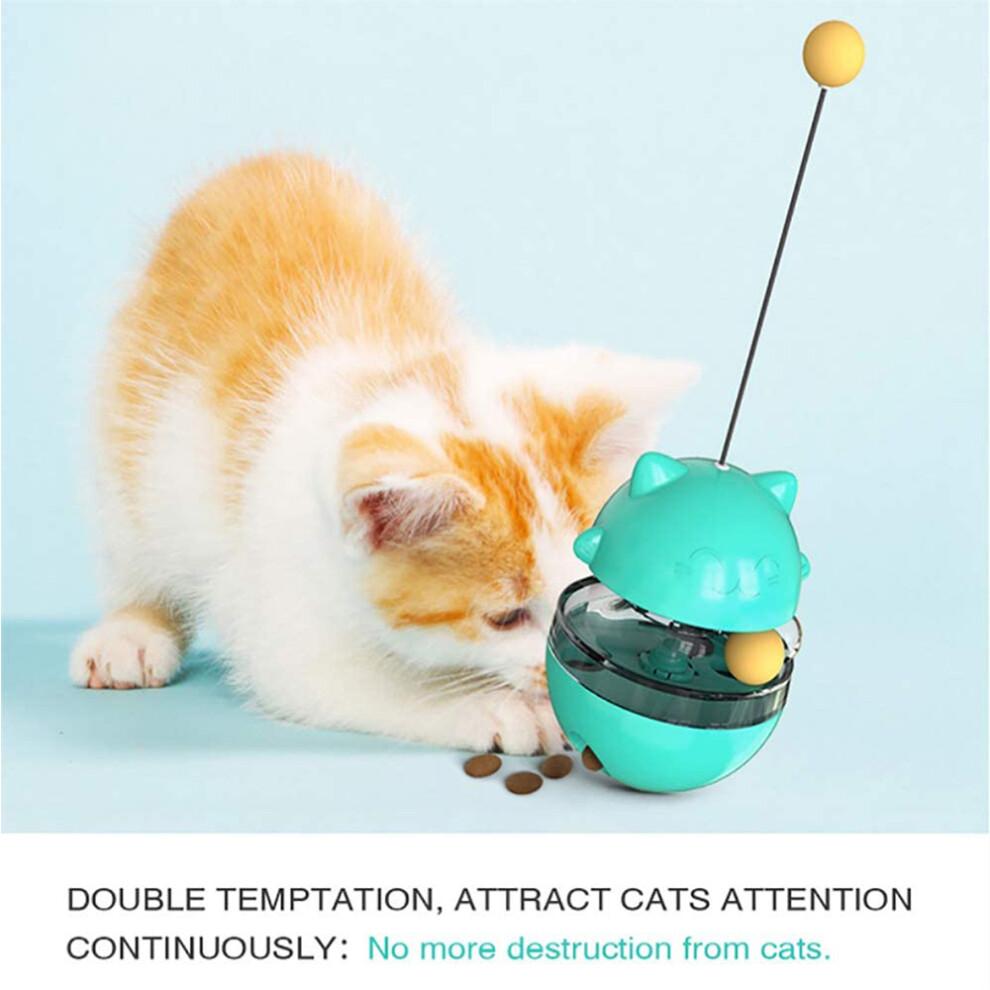 Puzzle Toy For Cats, Interactive Catnip Toy With Detachable Wand, Slow Feeder For Engaging Feeding Sessions, Durable And Safe With Smooth Surface, Cle