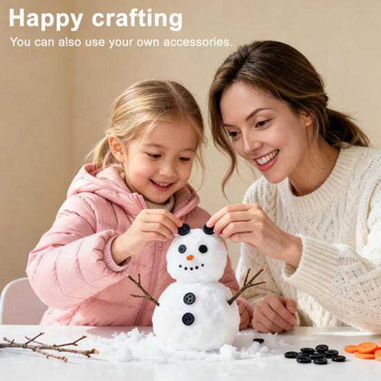 DIY Snowman Kit for Kids Build A Snowman Christmas Crafts Supplies Winter Play Toys for Xmas Stocking Stuffers