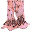 Women Fashion Peacock Flower Embroidered Lace Scarf Long Soft Wrap Shawl Stole
