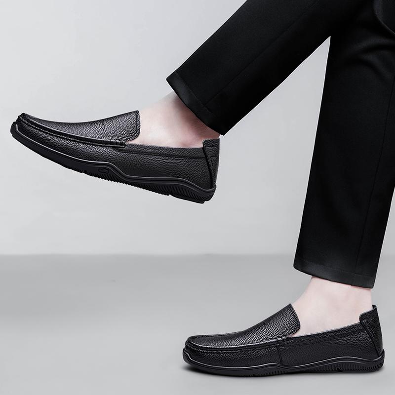 Genuine Leather luxury Penny Men's Loafers and Slip-ons Casual Shoes Man Moccasins 2026 Summer Slip-On Flats Mens Driving Shoes