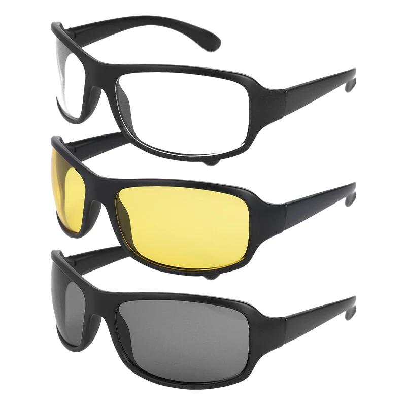 Night Anti Reflective Driving Glasses Windproof UV Protection Sports Sunglasses for Men Women Unisex
