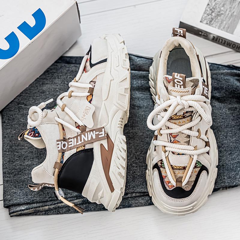 Herren High-Top Sneaker: Stilvolle Herbst/Winter Freizeitschuhe mit dicken Sohlen