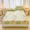 1pc Flower Printed Bed Sheet with Elastic Single/Queen/King Mattress Protector Plant Style Fitted Bed Sheets sabanas 150x190