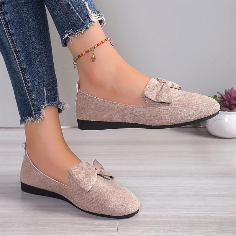 Pantofi de damă la modă cu fund plat și fundă, pantofi loafer, pantofi sport de toamnă la modă 2024 noi, pantofi casual de alergare, confortabili pentru mers, călătorii, trend, pantofi de damă