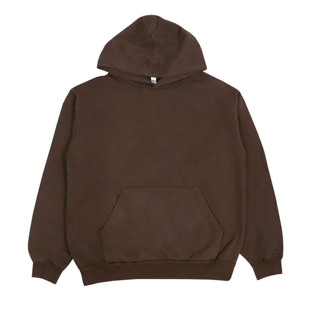 

Los Angeles Apparel Garment Dyed Solid Chocolate XL Hoodie, Men s Color, Fleece-Lined Top, Hoodie, 14oz, Brown, [Used] шоколадний
