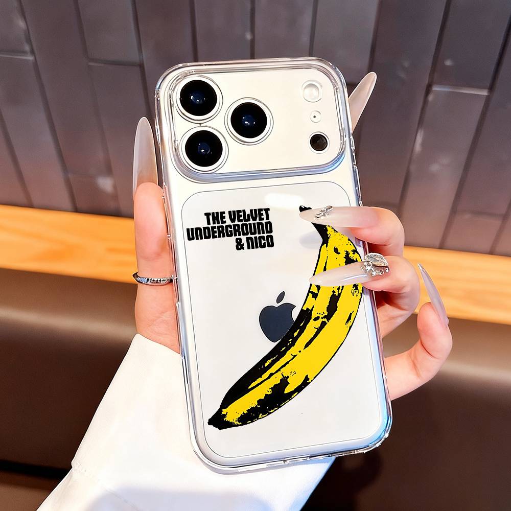 The Velvet Underground & Nico Phone Case For iPhone 14,16,11,13,15,17,12,Air,Mini,Plus,Pro,Max,Plus,E Clear TPU Shell