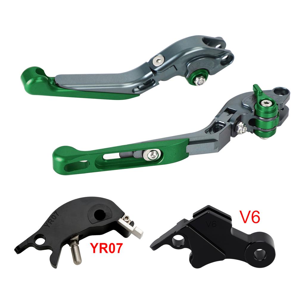Adjustable Clutch Brake Lever fit for YAMAHA XSR900 XSR900GP MT-09 24-25 Green