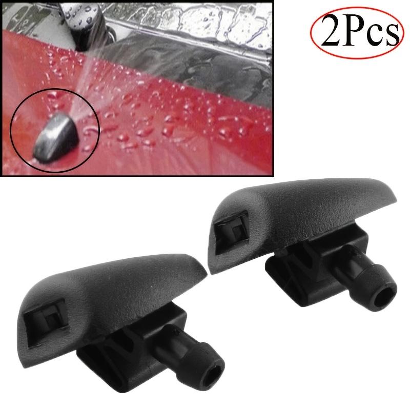 2pcs for Peugeot Windshield Wiper Nozzle Replacement, ABS Plastic Spray Accessories for 206 407 6438Z1 6438CA 643871 Models