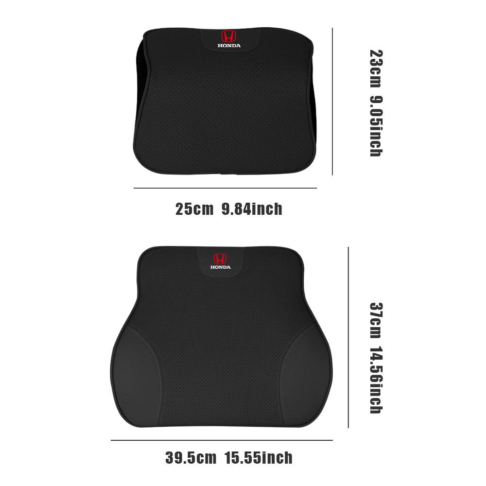 LUP1 Car Seat Back Neck Pillow Waist Support Cushion Pad Headrest For Honda Civic Accord City CRV Jade Fit Odyssey Hybrid Accessories