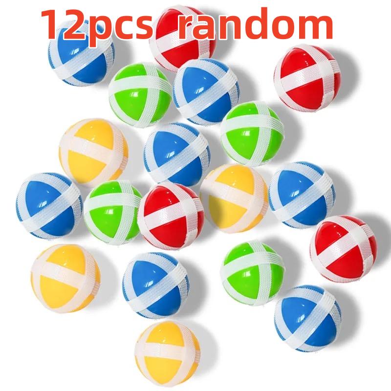 

Набір із 12 штук липких м ячів-присосок для дітей - Ігровий набір для гри на відкритому повітрі Кидай і лови - Інтерактивні спортивні іграшки для дітей та батьків