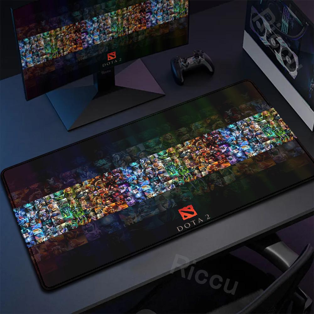Anime Mauspads DOTA 2 Gummi Teppich Computerspiel Zubehör Groß Rutschfest Tapis De Souris Mauspads Schreibtischunterlage Schreibtischschutz