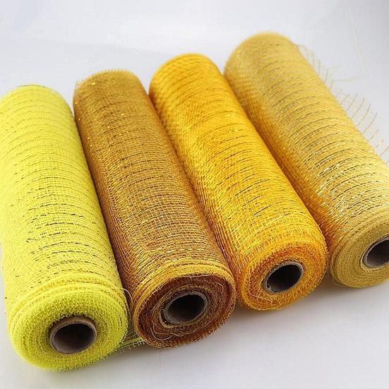 1 Roll Good Woven Wrapping Bright-colored DIY Mesh Plastic Practical Festive Touch Ribbon Mesh