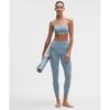 Lululemon Flow Y BrA Nulu  Light Support  A C Cups Steel Blue