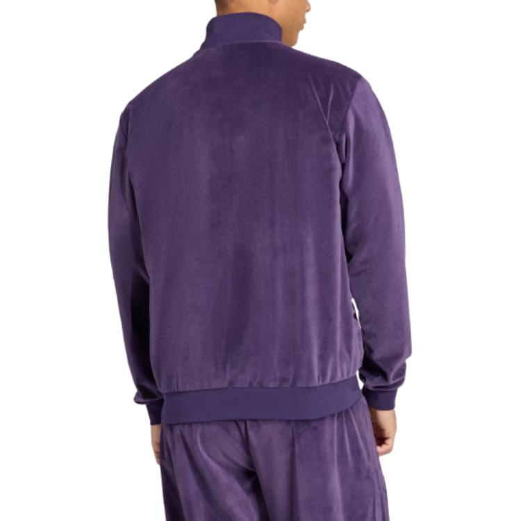 adidas Giacca da Uomo a Manica Lunga con Zip e Collo Alto a Tinta Unita JW0254