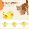 Katzenspielzeug mit flatternder Ente, interaktives elektrisches Vogelspielzeug, waschbares Katzenplüschspielzeug mit Katzenminze, Vibrationssensor, Katzenspiel, Spielzeug für Kätzchen