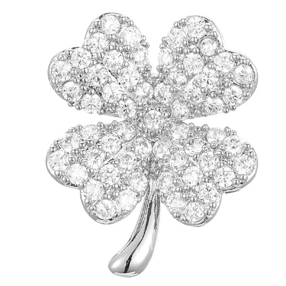 Ostory Sparkly Lapel Formal Pin Breast Pin Tack Tie Fashion Jewelry Brooch, Clover, Pin, Women's, Men's, Brooch, Pin, Brooch, Decoration, Badge, Pin,