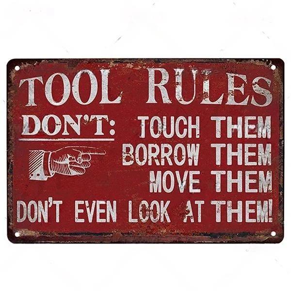 Vintage Dad's Garage Metal Tin Sign Decor Room Decoration Metal Plaque Garage Club Man Cave Bar Sign Poster Home Wall Decor