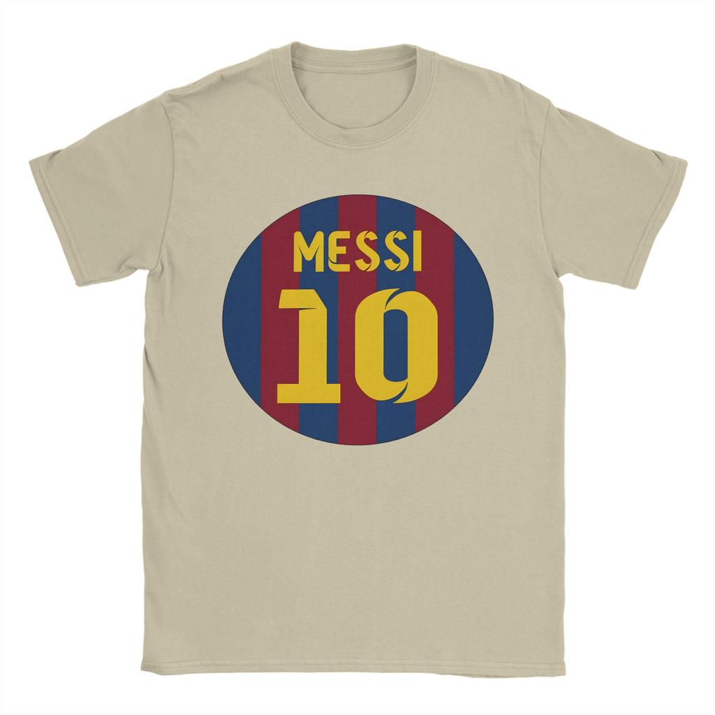 Mens Football Messis T Shirts  Pure Cotton Clothes Casual Short Sleeve Round Collar Tees 4XL 5XL 6XL TShirt