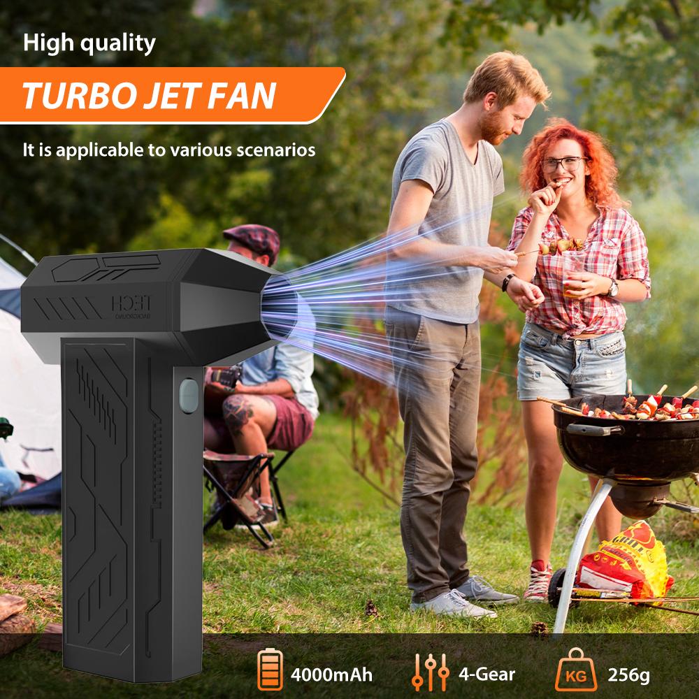 Turbo Fan Jet 400000RPM Turbo Jet Blower Brushless Motor Electric Air Blower Violent Fan For PC/Keyboard/Car Cleaning Air Duster