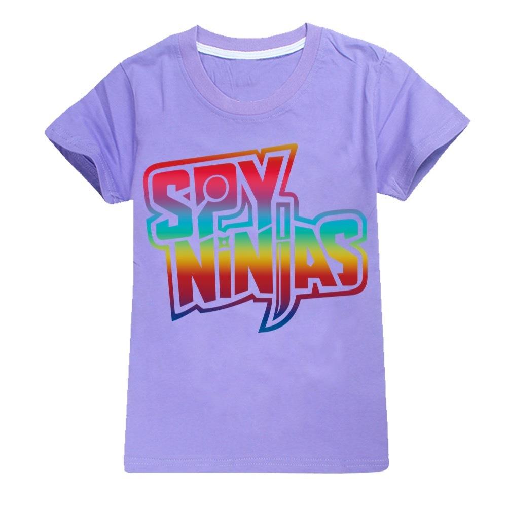 SPY NINJA Letní bavlněná trička Dětský Cosplay Top Tričko s krátkým rukávem Oblečení pro holky pro kluky Trička Kostýmy Kawaii Vánoční košile