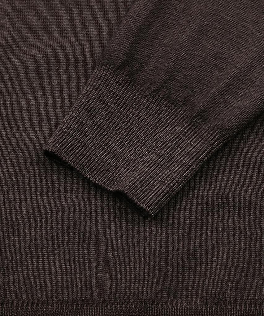 PANICALE Crew Neck Wool Sweater [Brown]