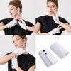 Irregular Arm Sleeves With Button Closure Decorative Wrist Cuffs Extension Faux Sleeves For Women Outfit Enhancement