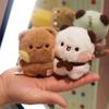 One Two Bubu Plush Stick-On Charm: High-Quality Backpack & Bag Ornament for Couples