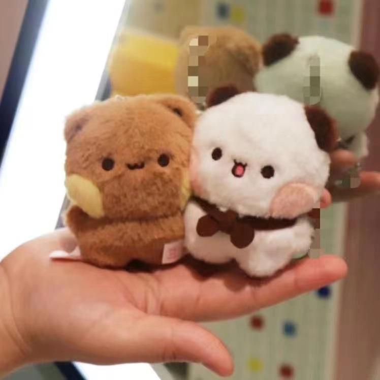 One Two Bubu Plush Stick-On Charm: High-Quality Backpack & Bag Ornament for Couples