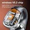 1Pair Wireless Ear Clip Bone Conduction Headphones Bluetooth Wireless Clip On Open Ear Headphones Earbuds Earclip Bone Conduction Earbuds Head Set