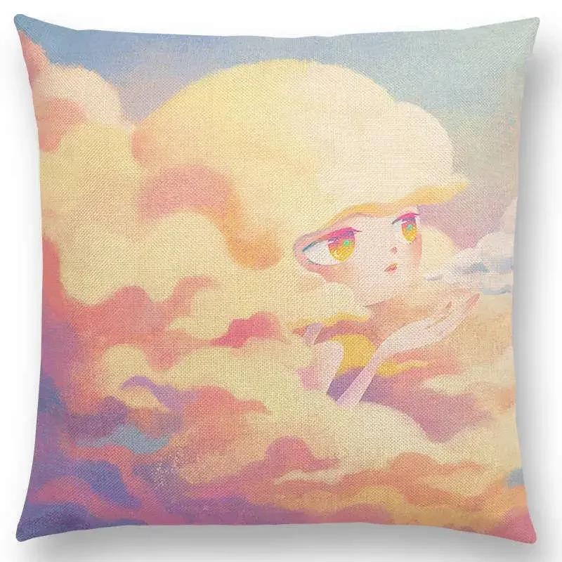 Neuer Eingang Bunt Traum Niedlich Cartoon Warm Erde Liebenswerte Tiere Leinen Kissenbezug Heimdekoration Auto Sofa Wurfkissenhülle