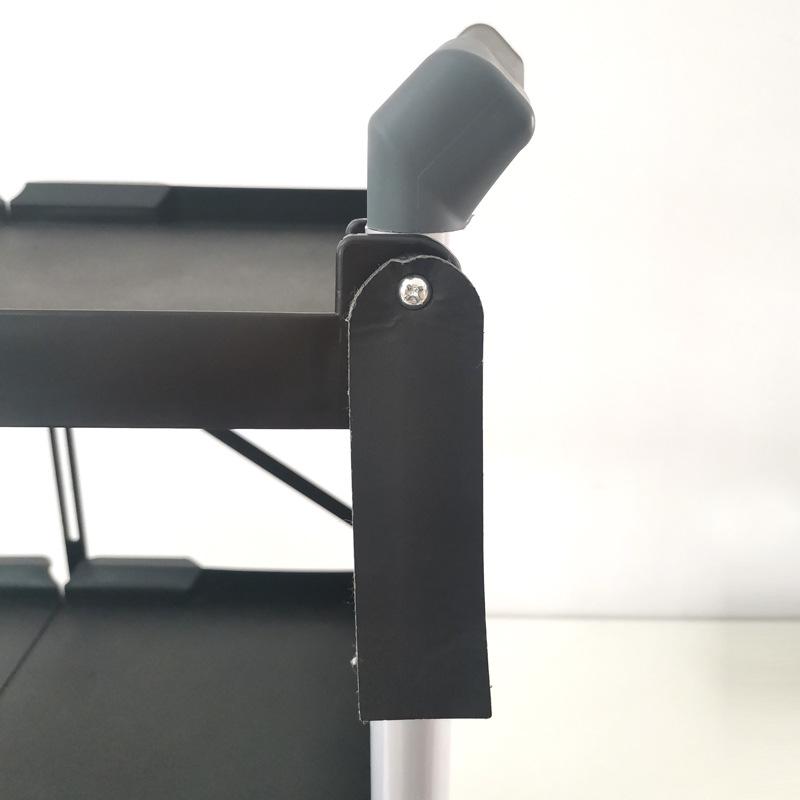 Durable Foldable Tool Cart Trolley for Outdoor Filming with Wheels & Storage Rack