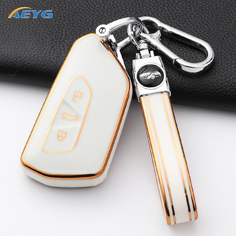 Car Key Case Cover Shell Fob For Vw Volkswagen Golf 8 Mk8 Cupra Skoda Octavia A8 Seat Leon Mk4   Accessories