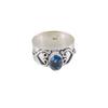 London Blue Topaz Gemstone 925 Sterling Silver Jewelry Handmade Ring For Women RR-16-11
