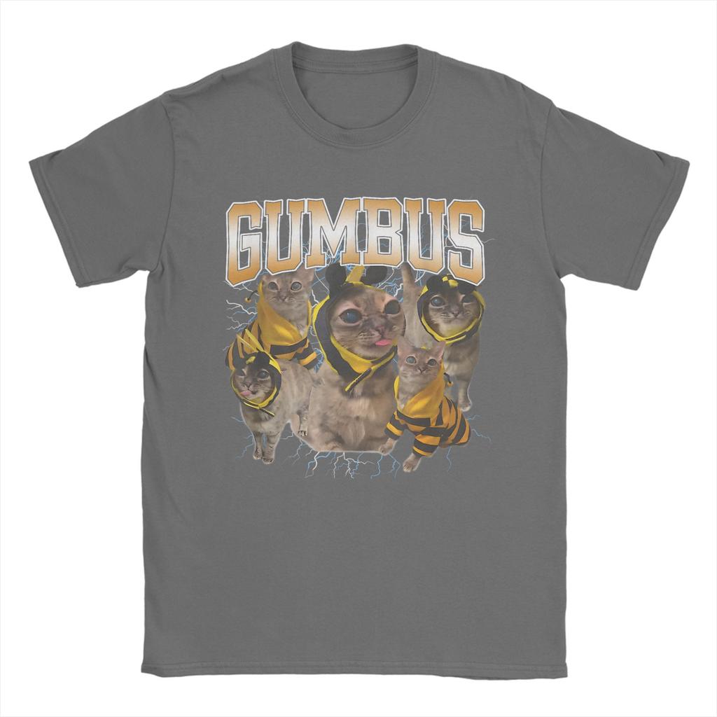 Funny Cat Gumbus Cat Lovers Trendy Cute Animal T Shirt Men T Shirts Summer O Neck Novelty Tee Shirt Design Oversize Clothing