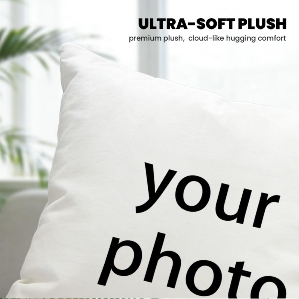 1Pc Custom Design Pillowcase with Personalized Photo Text Logo, Ultra Comfort Soft Breathable Pillow Cover for Modern Home Decor, St